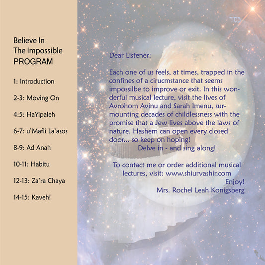 BR3 Believe In The Impossible: The miraculous birth of Yitzchok Avinu (PARSHA: Lech Lecha)