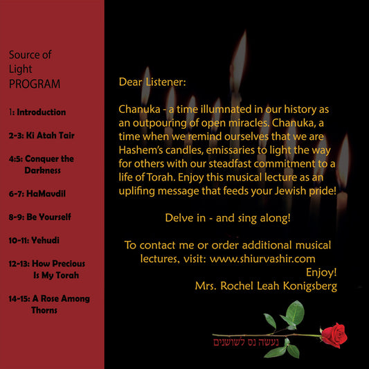 BR7 Source of LIght: Illuminating thoughts about Chanuka (CHANUKA 1)