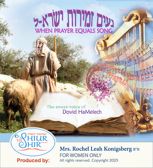 Tehilim, the Book of Psalms reflects the struggles of King David and the Jewish people. Turn each verse into song by learning the historical context of each Perek. A musical Torah lecture for Jewish women.