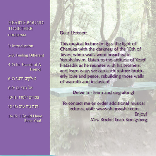 BR22 Hearts Bound Together: Discovering the keys to friendship (ASARA B'TEVES/ FAST DAYS))