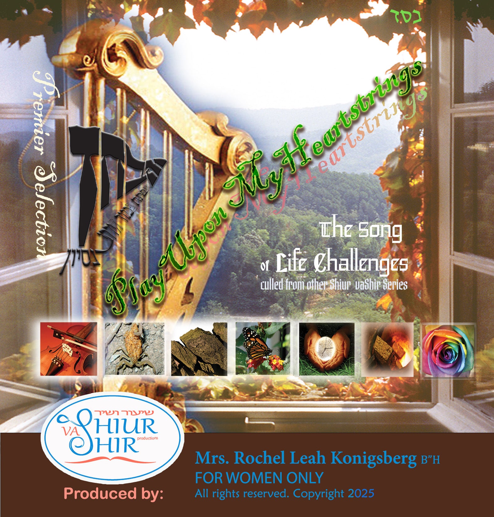 Nisyonos, life tests our faith and endurance.  Refresh your spirits with this selection of songs and Torah lectures that enable you to sing when G-d tugs at your heartstrings...